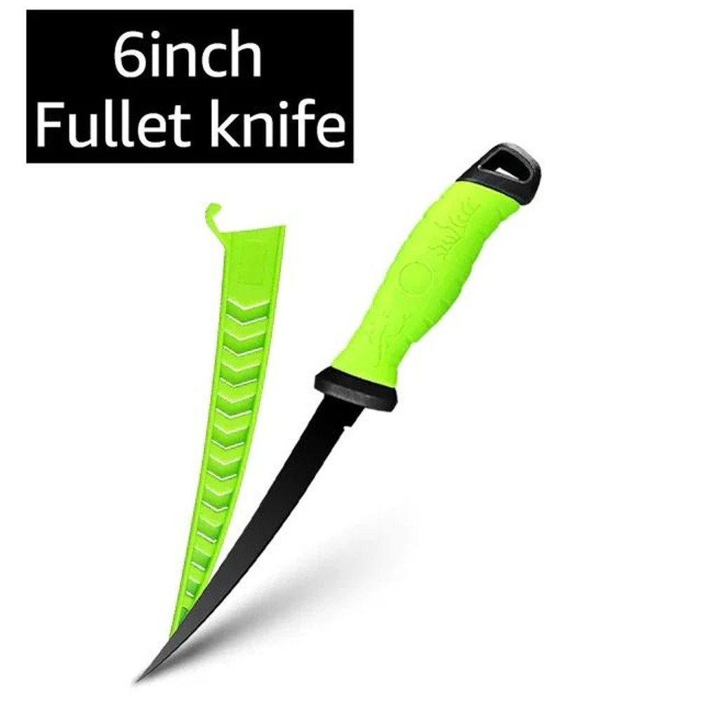 Stainless Steel Fishing Fillet Knife With Sheath For Boning Slicing And Sashimi 9
