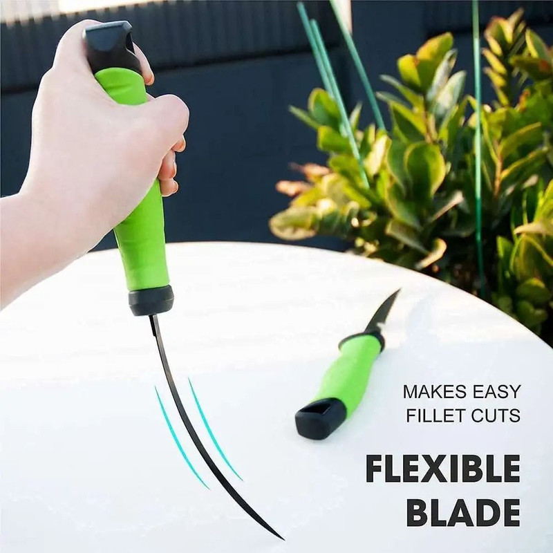 Stainless Steel Fishing Fillet Knife With Sheath For Boning Slicing And Sashimi 2