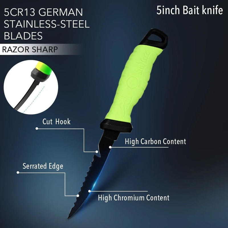 Stainless Steel Fishing Fillet Knife With Sheath For Boning Slicing And Sashimi 4