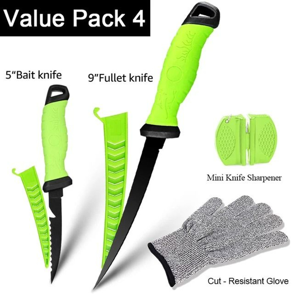 Stainless Steel Fishing Fillet Knife With Sheath For Boning Slicing And Sashimi 16