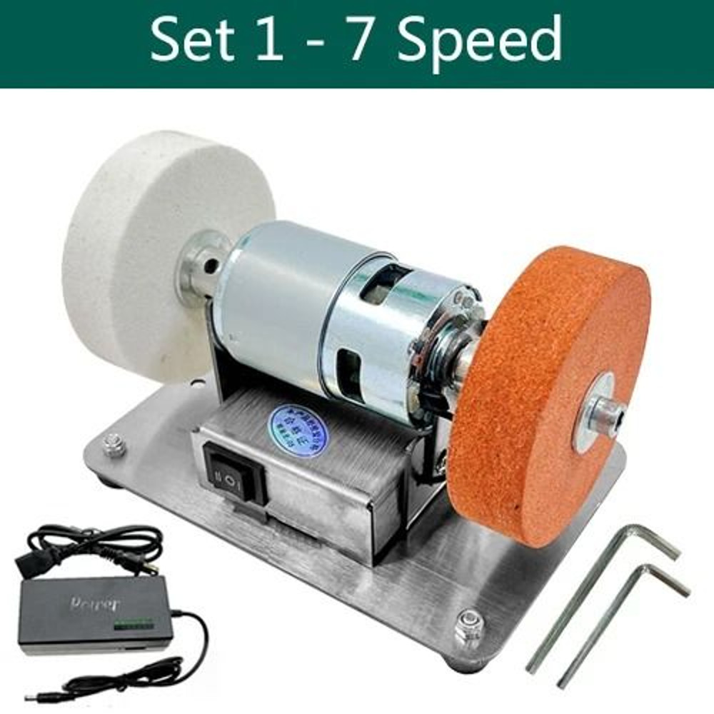 Electric Dual Head Grinder 100W Table Polisher For Coarse And Fine Metal Grinding 6