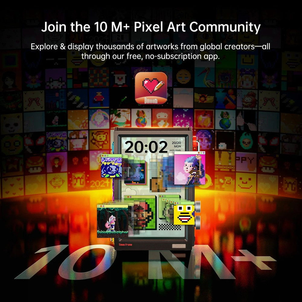 Smart HD Display Clock With Widgets For Crypto Weather Stocks And Desk Decor 2