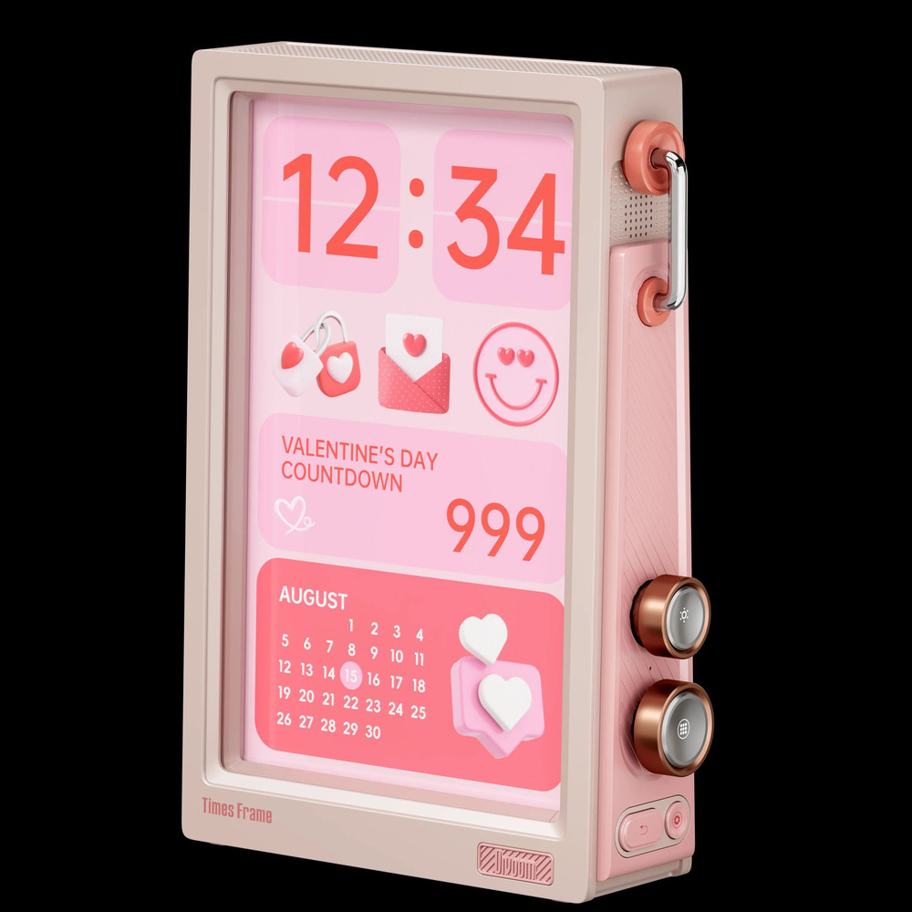 Smart HD Display Clock With Widgets For Crypto Weather Stocks And Desk Decor 7