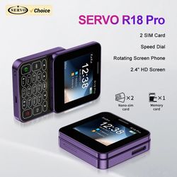 mini slider phone with rotating screen dual sim flashlight and magic voice feature