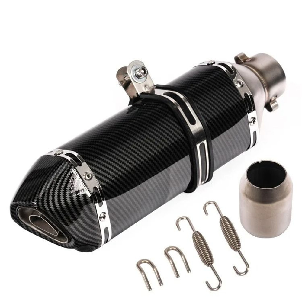 Universal Motorcycle Exhaust Pipe With Hexagonal Tip For Sport And Street Bike Modification 9