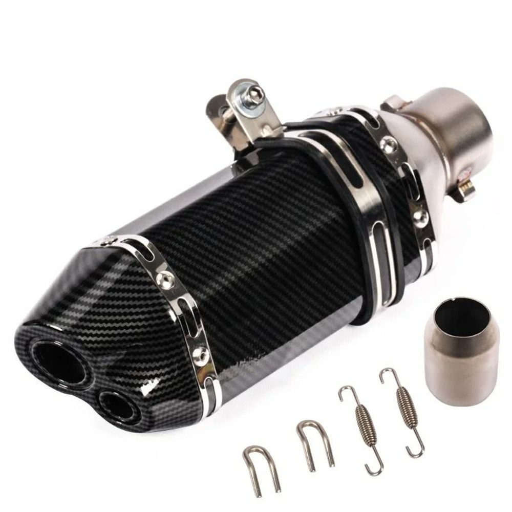 Universal Motorcycle Exhaust Pipe With Hexagonal Tip For Sport And Street Bike Modification 11