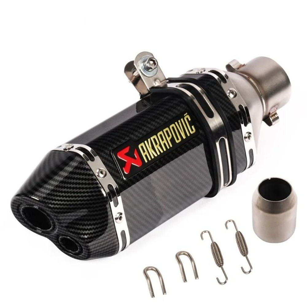 Universal Motorcycle Exhaust Pipe With Hexagonal Tip For Sport And Street Bike Modification 12