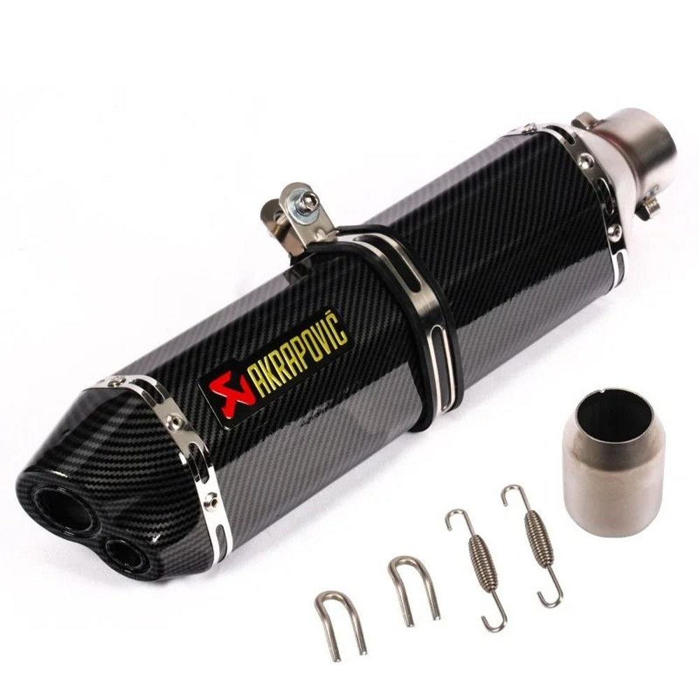 Universal Motorcycle Exhaust Pipe With Hexagonal Tip For Sport And Street Bike Modification 16