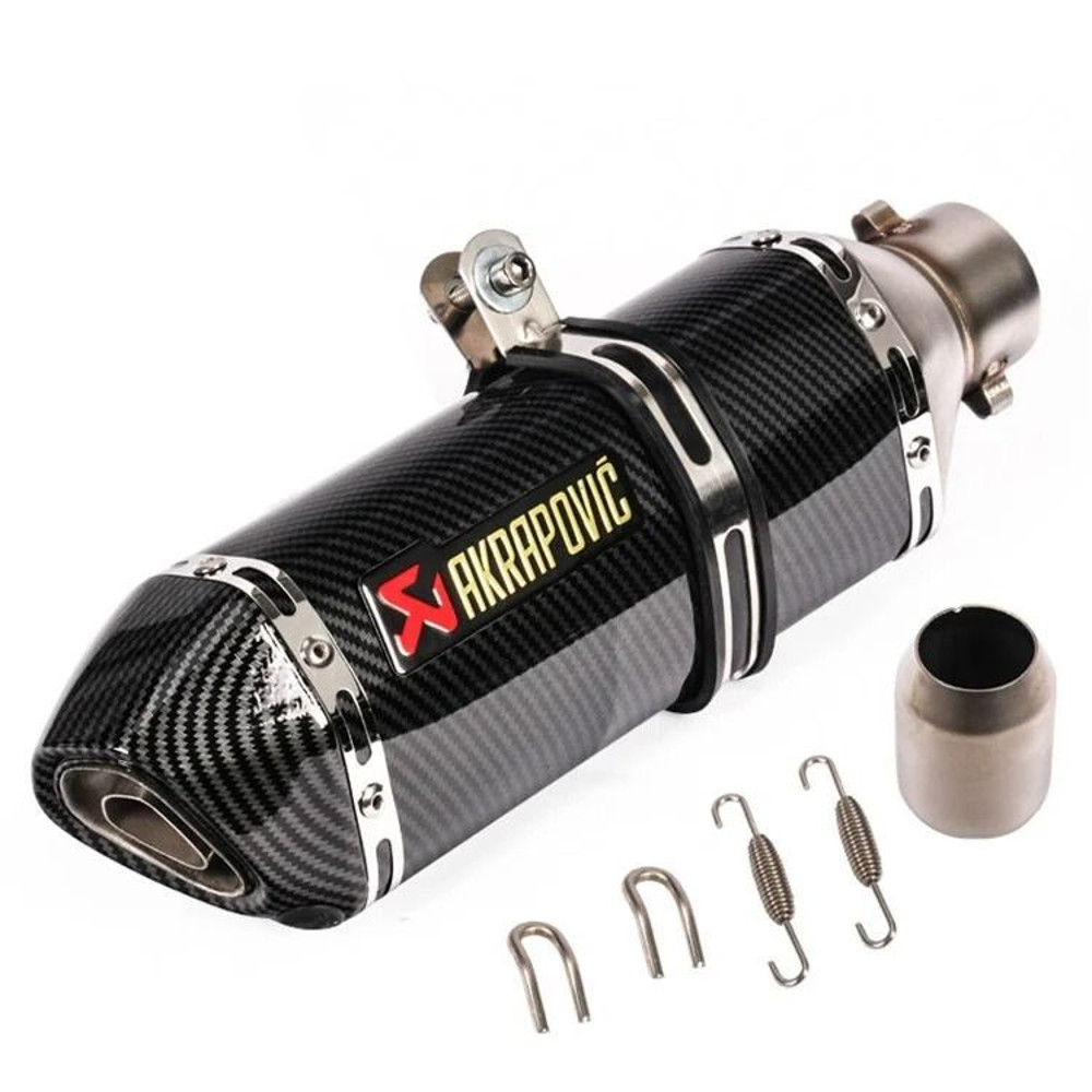 Universal Motorcycle Exhaust Pipe With Hexagonal Tip For Sport And Street Bike Modification 6