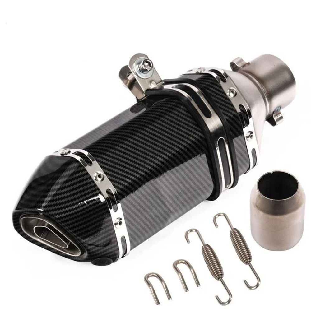 Universal Motorcycle Exhaust Pipe With Hexagonal Tip For Sport And Street Bike Modification 7