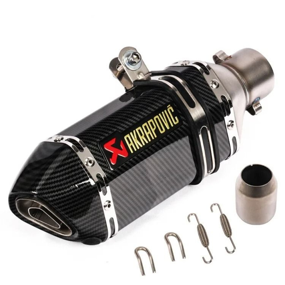 Universal Motorcycle Exhaust Pipe With Hexagonal Tip For Sport And Street Bike Modification 8