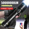 High Power Rechargeable LED Flashlight With Built In Battery And Type C Charging 0