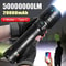 High Power Rechargeable LED Flashlight With Built In Battery And Type C Charging 0