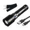 High Power Rechargeable LED Flashlight With Built In Battery And Type C Charging 6