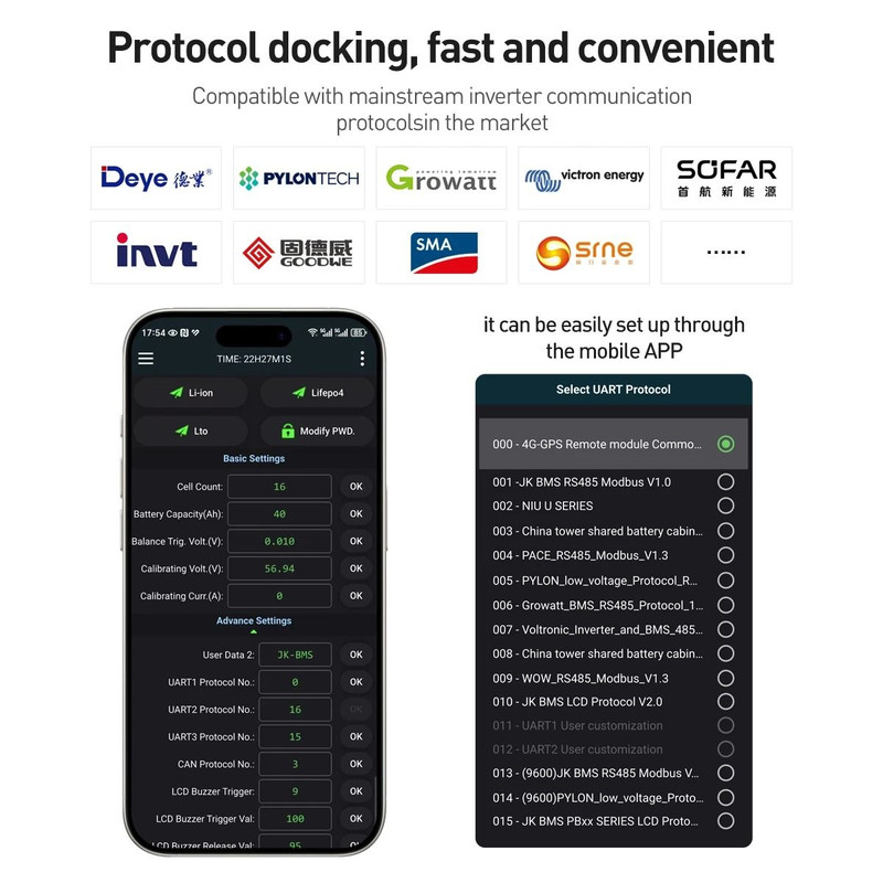 Smart Battery Management System For 24V And 48V Lithium And Lifepo4 Battery Packs 4
