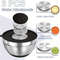 8 Piece Stainless Steel Mixing Bowls With Airtight Lids Non Slip Base Stackable Nesting Design Dis 4