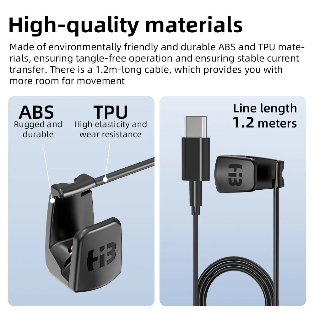 Type C Fast Charging Cable For Smart Glasses RW4006 RW4008 12M 3