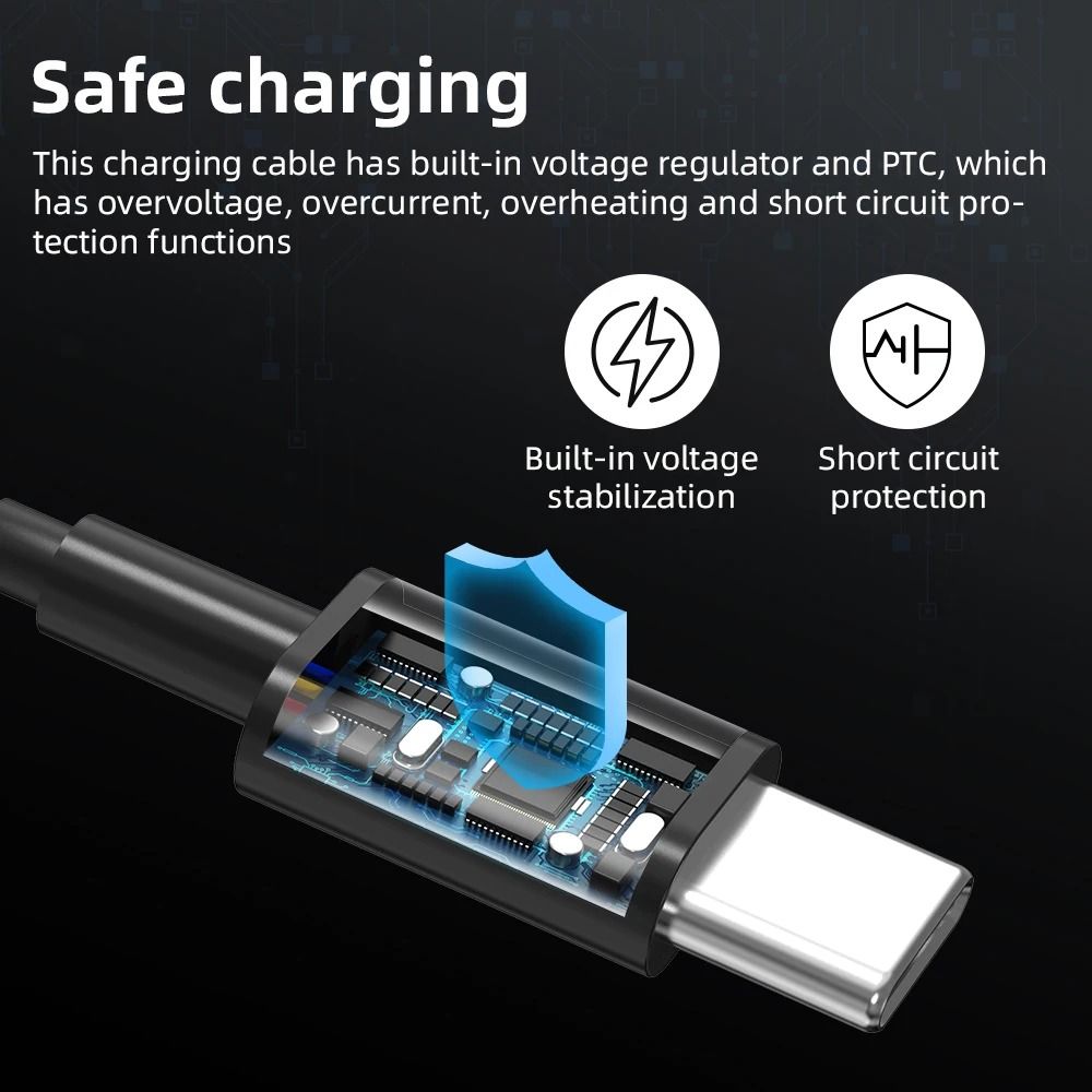 Type C Fast Charging Cable For Smart Glasses RW4006 RW4008 12M 4