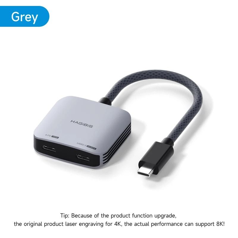 Smart Glasses USB C Hub Adapter With Charging Support For AR Devices 6