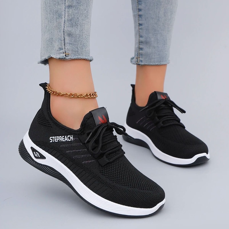 Lightweight Casual Lace Up Sneakers For Women 1