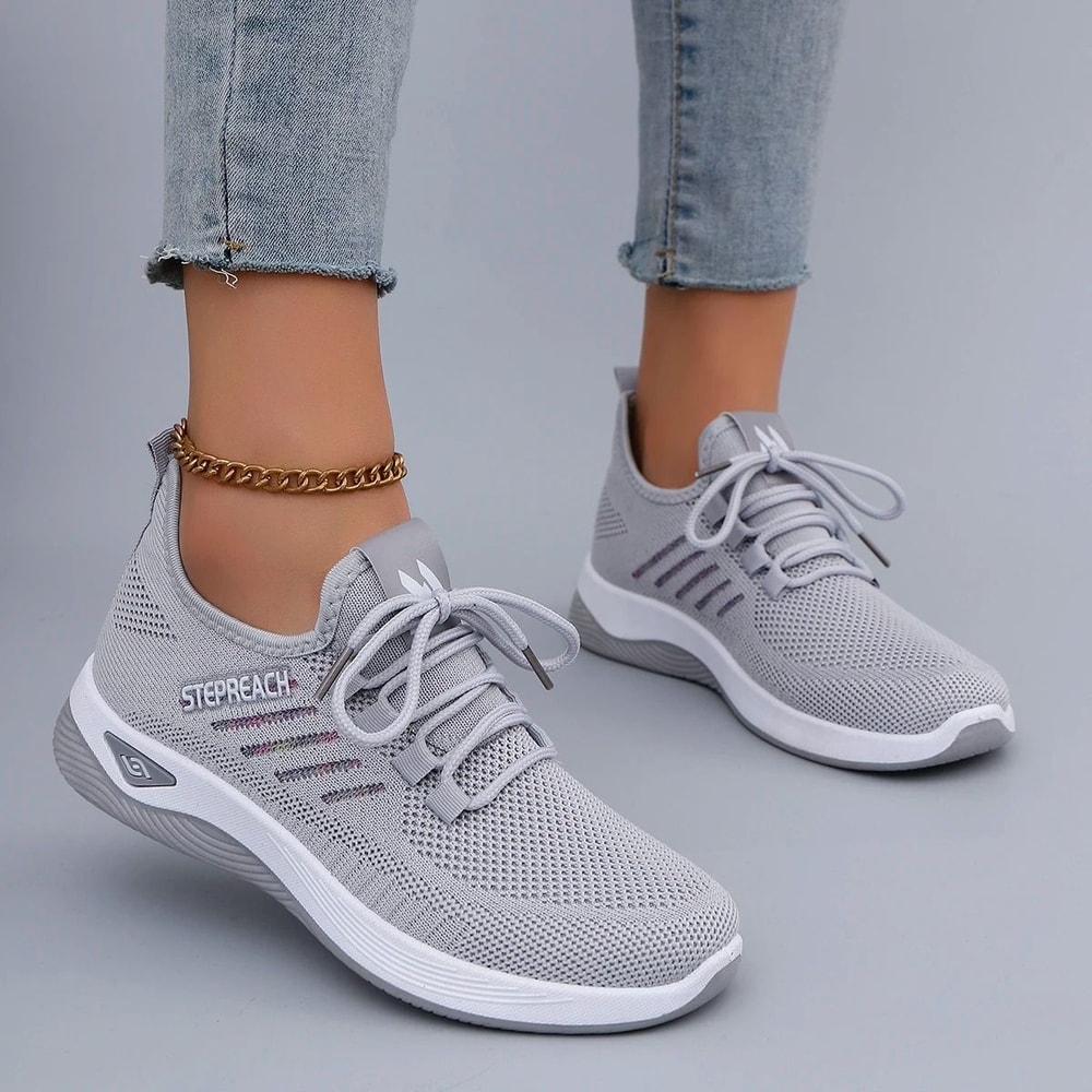 Lightweight Casual Lace Up Sneakers For Women 2