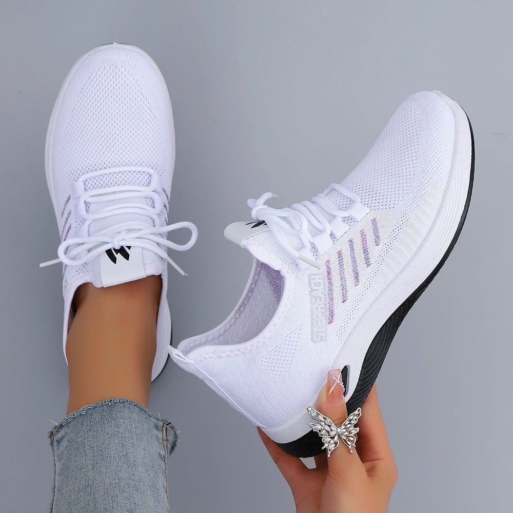 Lightweight Casual Lace Up Sneakers For Women 4