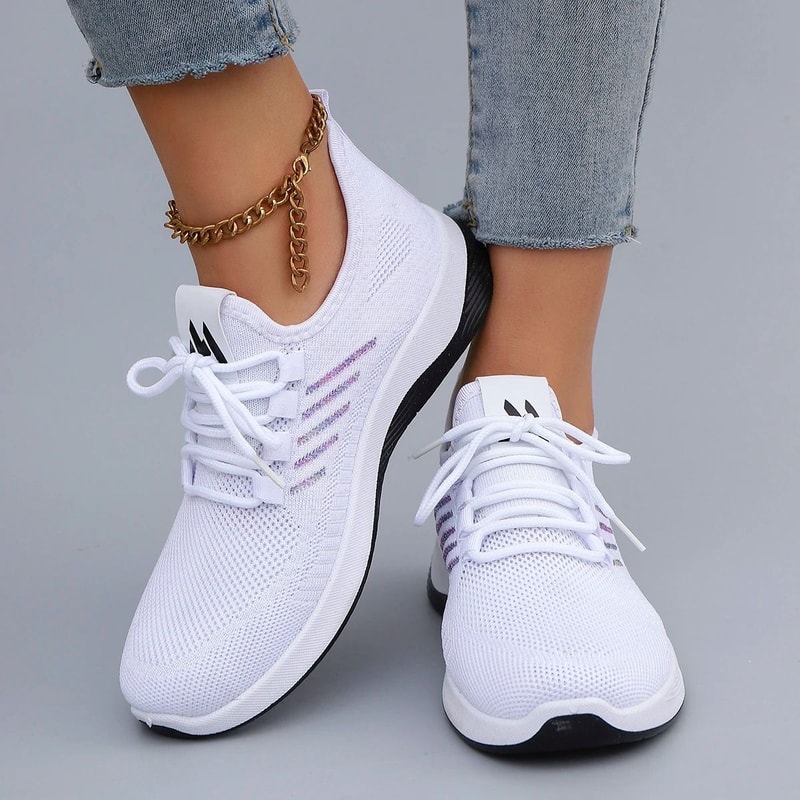 Lightweight Casual Lace Up Sneakers For Women 5