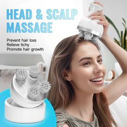 electric hair scalp massager with 84 kneading nodes for deep relaxation and hair care