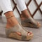 Womens Summer Wedge Sandals With Elegant Slip On Design 0