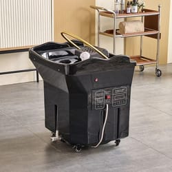 portable head spa bed with water tank and mobile shampoo basin chair
