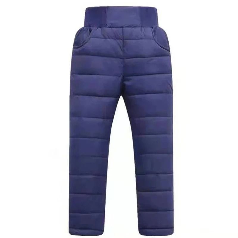Kids Waterproof Winter Pants With Cotton Padding And High Waist Design 4