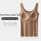 Ice Silk Seamless Camisole With Built In Chest Pads Wide Shoulder Sleeveless Tank Top For Women 3