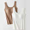 Ice Silk Seamless Camisole With Built In Chest Pads Wide Shoulder Sleeveless Tank Top For Women 4