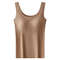 Ice Silk Seamless Camisole With Built In Chest Pads Wide Shoulder Sleeveless Tank Top For Women 5