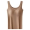 Ice Silk Seamless Camisole With Built In Chest Pads Wide Shoulder Sleeveless Tank Top For Women 5