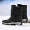 Mens Waterproof Plush Lined Winter Boots Breathable Non Slip Snow Boots 2