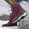 Mens Waterproof Plush Lined Winter Boots Breathable Non Slip Snow Boots 4