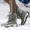 Mens Waterproof Plush Lined Winter Boots Breathable Non Slip Snow Boots 5