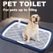 Plastic Dog Potty Training Tray With Removable Net Reusable Puppy Toilet Holder 0