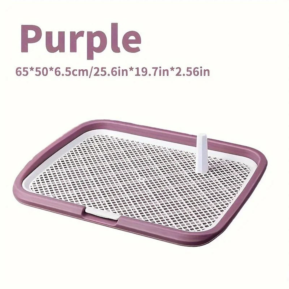 Plastic Dog Potty Training Tray With Removable Net Reusable Puppy Toilet Holder 7