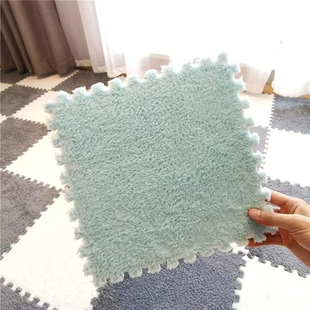 Plush Padded Puzzle Mat For Baby Anti Shock Play Carpet Soft Foam Tiles 8