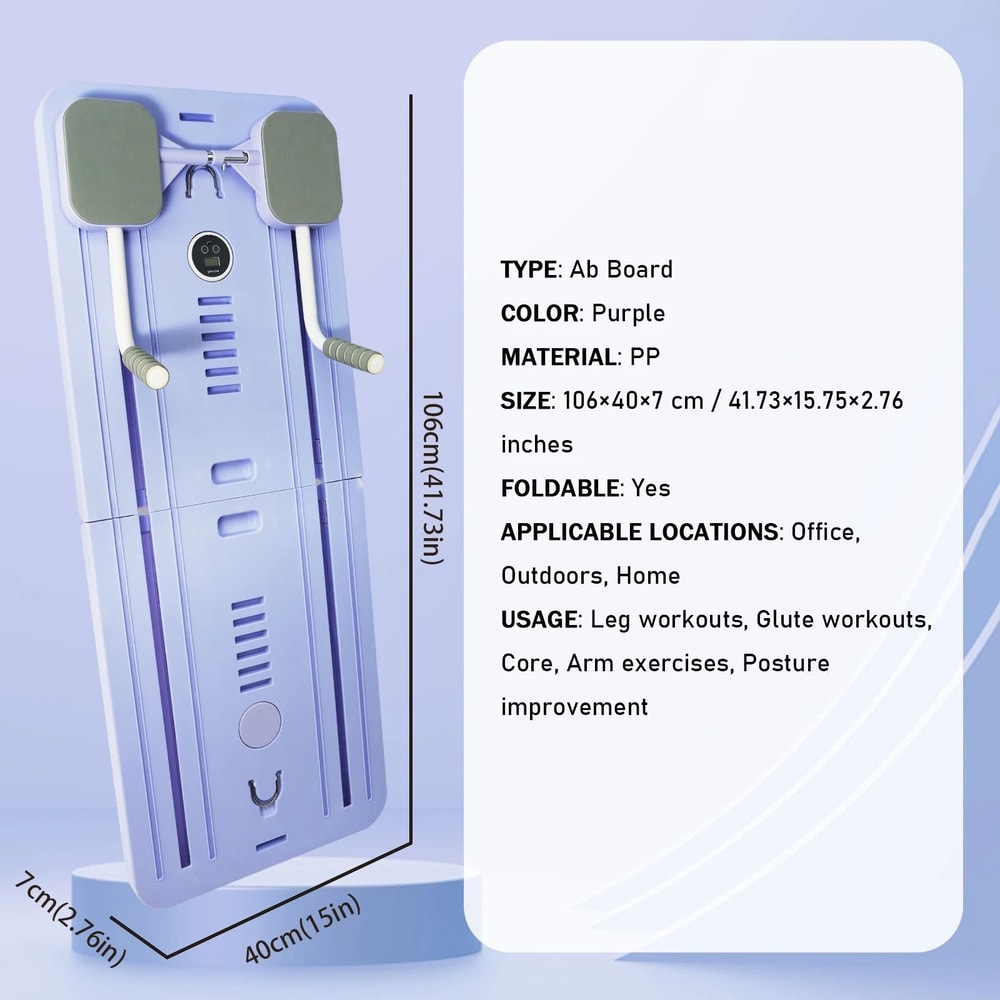 Adjustable Pilates Push Up And Core Training Board With Resistance Bands For Home Workouts 1