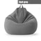 Cotton Linen Bean Bag Chair Cover Unfilled Pouf Ottoman Floor Lounger 9