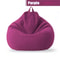 Cotton Linen Bean Bag Chair Cover Unfilled Pouf Ottoman Floor Lounger 11