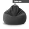 Cotton Linen Bean Bag Chair Cover Unfilled Pouf Ottoman Floor Lounger 4
