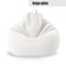 Cotton Linen Bean Bag Chair Cover Unfilled Pouf Ottoman Floor Lounger 5