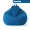 Cotton Linen Bean Bag Chair Cover Unfilled Pouf Ottoman Floor Lounger 8