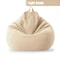 Cotton Linen Bean Bag Chair Cover Unfilled Pouf Ottoman Floor Lounger 16