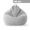Cotton Linen Bean Bag Chair Cover Unfilled Pouf Ottoman Floor Lounger 17