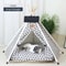 Cozy Pet Teepee Tent With Cushion And Blackboard For Cats And Small Dogs 16
